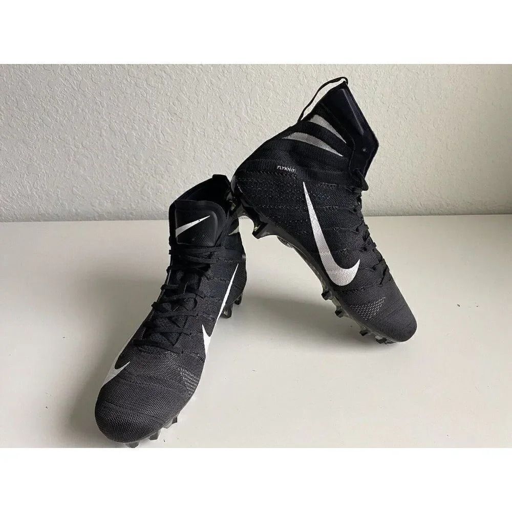 Nike Vapor Untouchable 3 Elite Black Promo Cleats AO3006-010 Men's Size 12.5